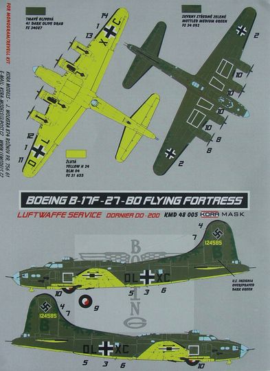 B-17F-27-BO Flying Fortress Luftwaffe